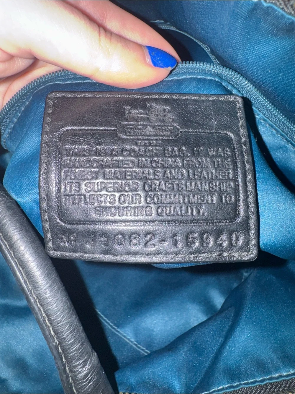 Coach satchel signature